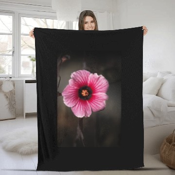 Discover Hibiscus acetosella or cranberry hibiscus Fleece Blankets