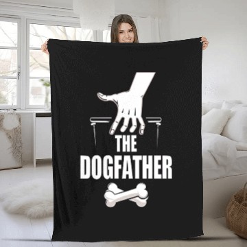 Discover the dogfather Fleece Blankets