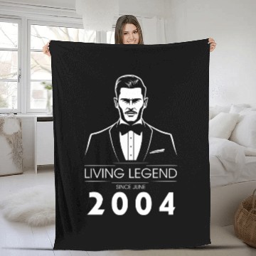 Discover 21st birthday Living Legend (GENT) since 06/2004 Fleece Blankets