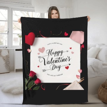 Discover Love You More – Valentine Fleece Blankets