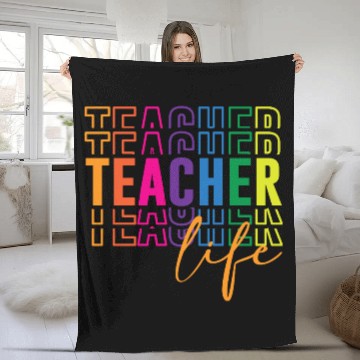 Discover Teacher Life Fleece Blankets