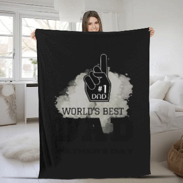 Discover World’s Best Dad – Father’s Day Gift Fleece Blankets