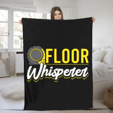 Discover Floor Whisperer Construction Pride Fleece Blankets