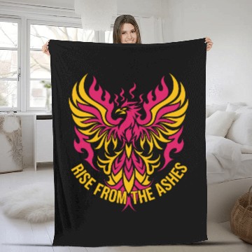 Discover Rise From The Ashes Phoenix Bird T Tattoo Fleece Blankets