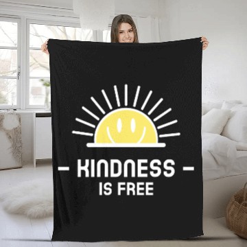 Discover KINDNESS IS FREE Fleece Blankets