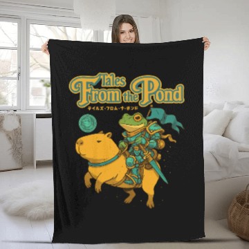 Discover Tales From The Pond Fleece Blankets
