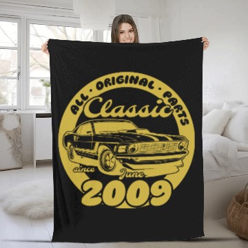Discover 16th birthday Musclecar - Classic since 06/2009 Fleece Blankets
