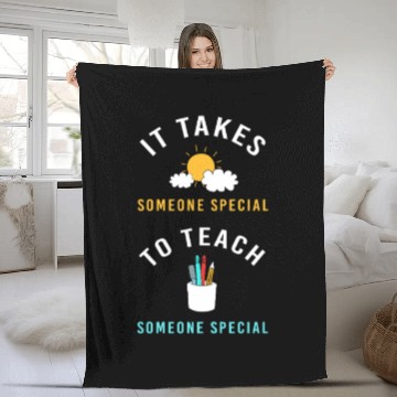 Discover Sped Teacher Education Autism Fleece Blankets