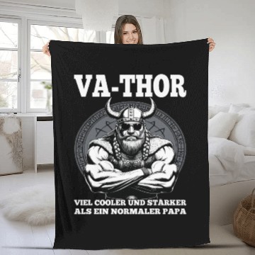 Discover Viking Warrior Man Odin Thor Norman Walhalla Fleece Blankets