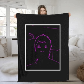 Discover FRD Carbo Ultra Purple Neon Fleece Blankets