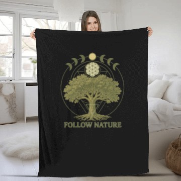 Discover Follow Nature Tree of Life Fleece Blankets