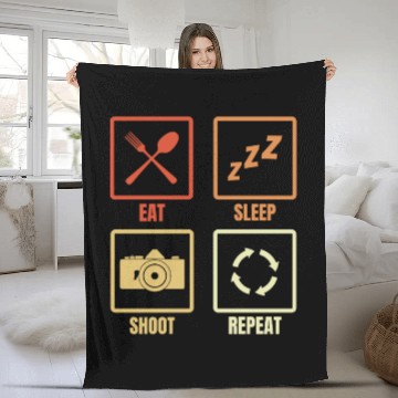 Discover Daily Routine Photography Fleece Blankets