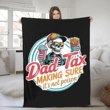 Discover Funny Cool Skeleton Fleece Blankets