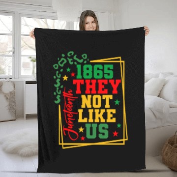 Discover Black History Juneteenth 1865 They Not Like Us Fleece Blankets
