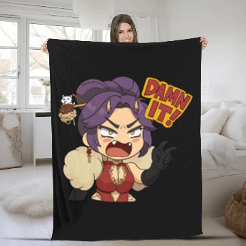 Discover OniGiri AKA Giri Mario Party Style Sticker DAMN IT Fleece Blankets