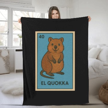 Discover EL QUOKKA - THE QUOKKA - LA LOTERÍA Fleece Blankets