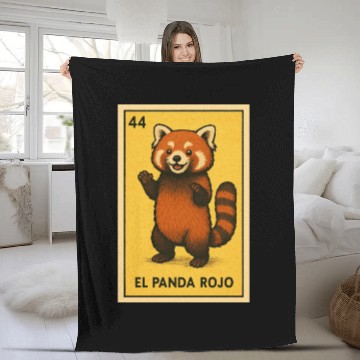 Discover EL PANDA ROJO - THE RED PANDA - LA LOTERÍA Fleece Blankets