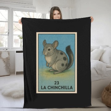 Discover LA CHINCHILLA - THE CHINCHILLA - LA LOTERÍA Fleece Blankets