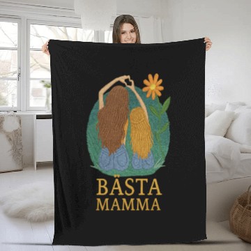 Discover Best Mom Embroidered Style - Mother and Daughter Fleece Blankets