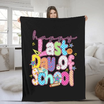 Discover Last Day of School Teacher Summer Fleece Blankets