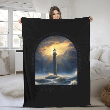 Discover Christian Bible Verse Psalm 119 Fleece Blankets