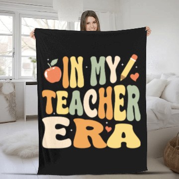Discover In My Teacher Era, Teacher Appreciation Gift Fleece Blankets