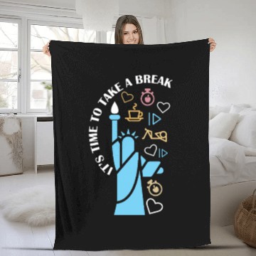 Discover Inspirational Liberty and Wellness Theme Fleece Blankets