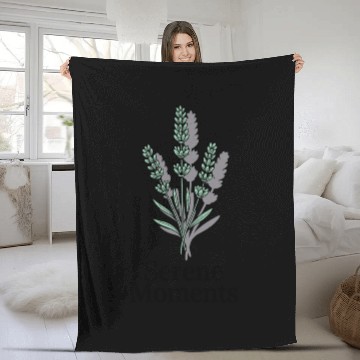 Discover Serene Moments Lavender Calm Fleece Blankets