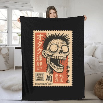 Discover Zombie Stamp – Decoration Only Edition Fleece Blankets