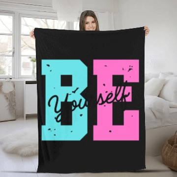 Discover Be yourself Fleece Blankets