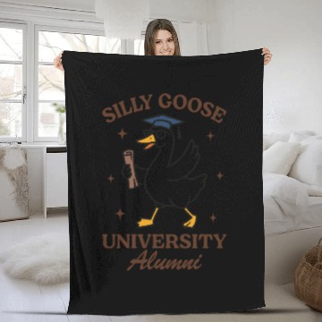 Discover Silly goose university alumni Fleece Blankets