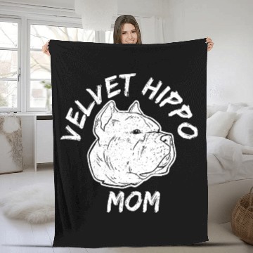 Discover Velvet Hippo Mom – Bully Dog Lovers Fleece Blankets