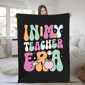 Discover In My Teacher Era, Teacher Appreciation Gift Fleece Blankets
