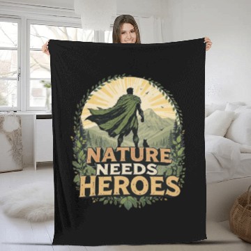 Discover Nature Needs Heroes Fleece Blankets