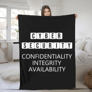Discover CIA Triad - Cyber Security Code Fleece Blankets