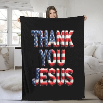 Discover THANK YOU JESUS Fleece Blankets