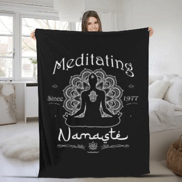 Discover Meditating Since 1977 - 48 Years of Inner Harmony Fleece Blankets