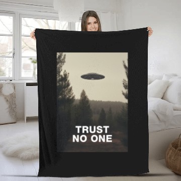 Discover Trust No One/The X-Files poster, S01E24 1994 Fleece Blankets