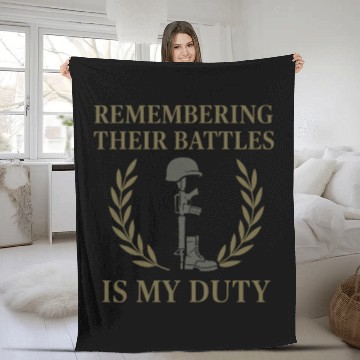 Discover Military Historian Battlefield Research War Fleece Blankets