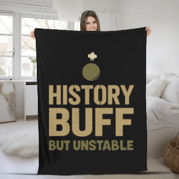 Discover Military Historian Battlefield Research War Fleece Blankets