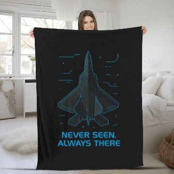 Discover Stealth Fighter Jet Fleece Blankets – Futuristic Military