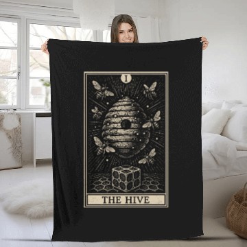 Discover Mystic Bee Tarot – The Hive Card Fleece Blankets