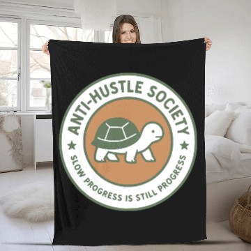 Discover Anti-Hustle Society Fleece Blankets