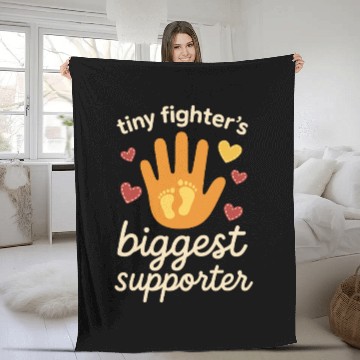 Discover NICU Sibling Preemie Big Brother Big Sister Fleece Blankets