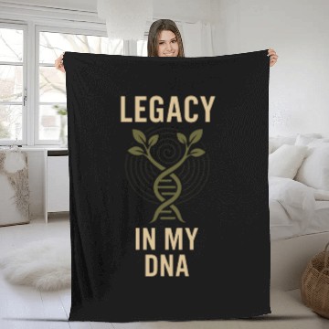 Discover Genealogy Life Family Roots History Hunter Fleece Blankets