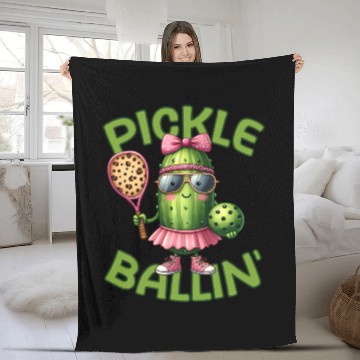 Discover Pickle Ballin Pickleball Dink This Fleece Blankets