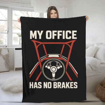 Discover Sprint Car Racing Dirt Track Speed Oval Race Fleece Blankets