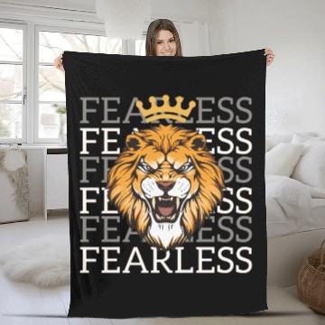 Discover Fearless King Fleece Blankets
