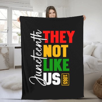 Discover Juneteenth They Not Like Us Fleece Blankets