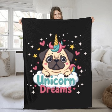 Discover Unicorn Dreams Fleece Blankets